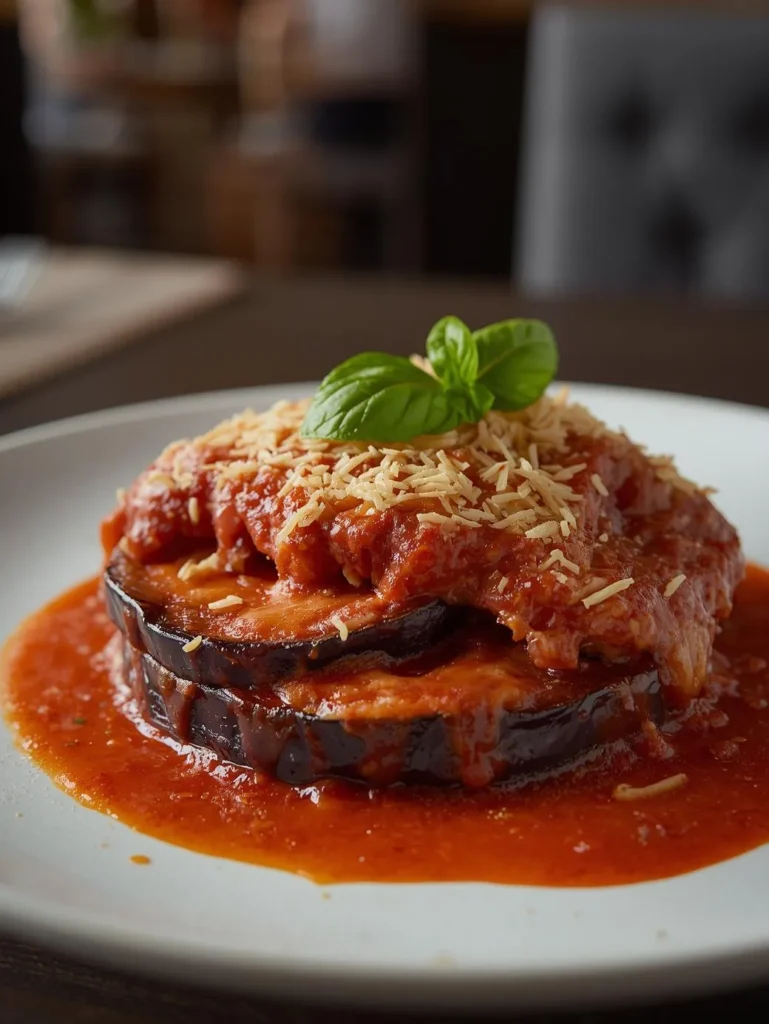 Eggplant Parmesan No Breading Roasted Version