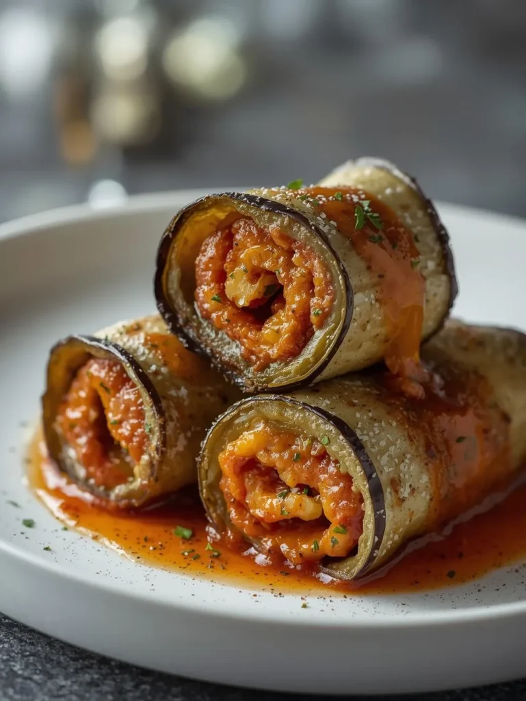 Eggplant Parmesan Roll Ups