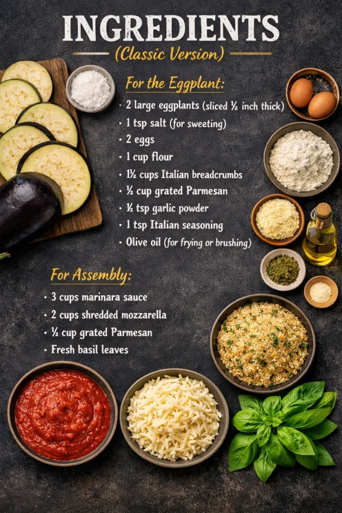 Eggplant Parmesan Ingredients