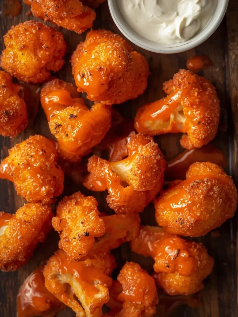 Extra Crispy Double Coat Buffalo Cauliflower