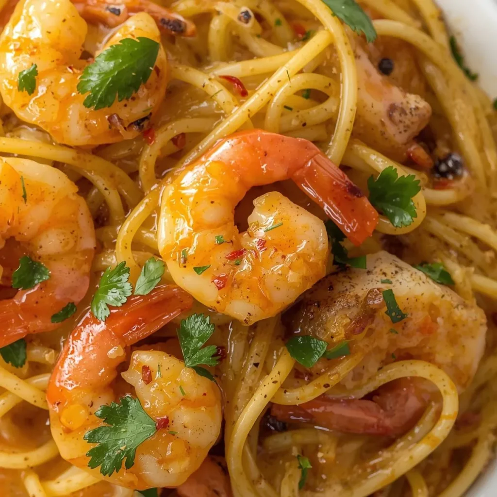 Garlic Butter Shrimp Pasta