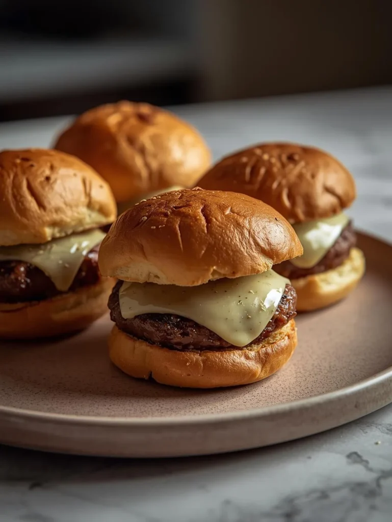 Garlic Parmesan Burger Sliders