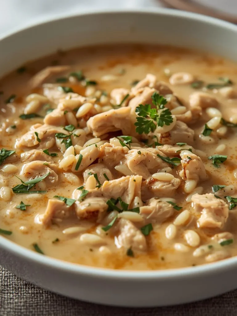 Healthy Light Version Creamy Chicken And Wild Rice Soup