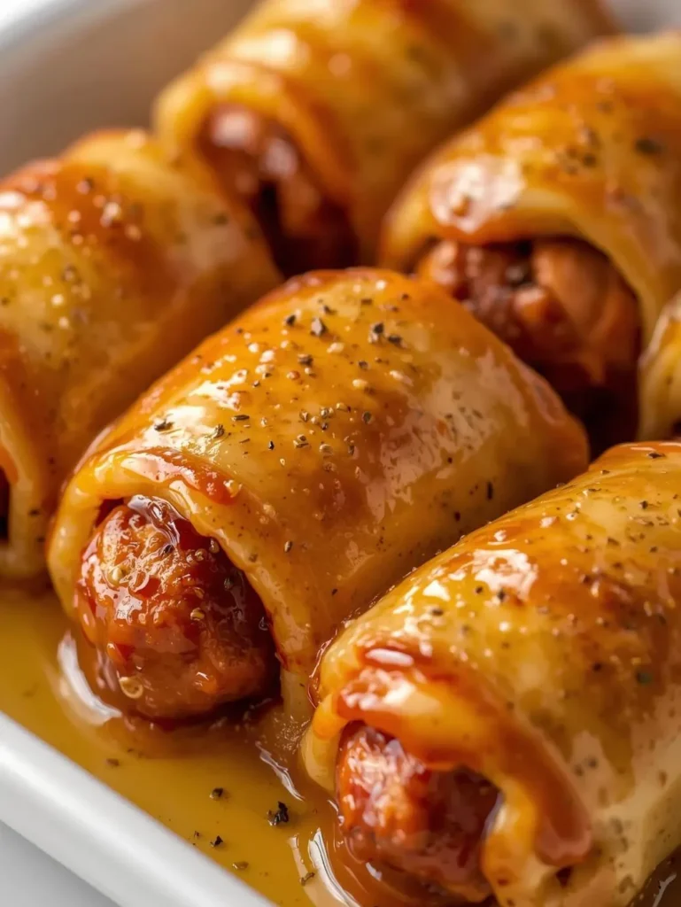 Honey Mustard Glazed Pigs In A Blanket Mordern Style Moste Honey
