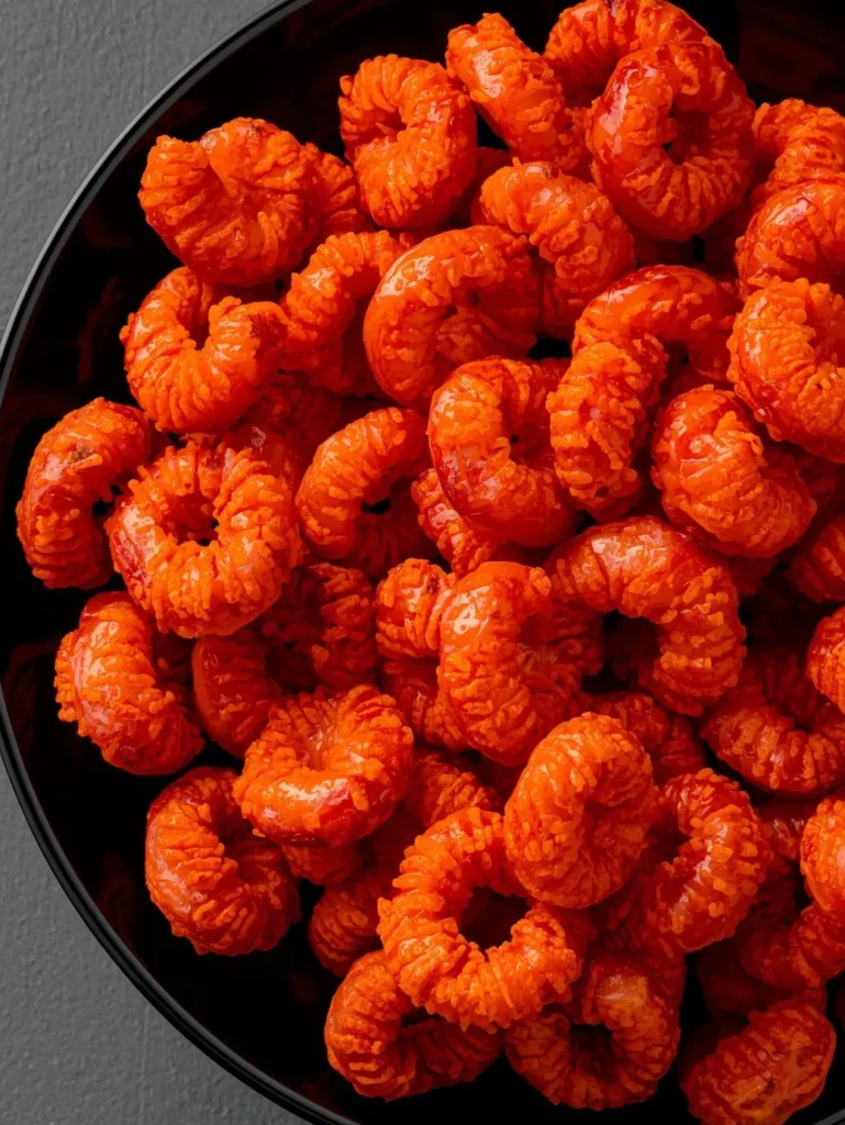 Hot Cheetos Style Crunch Mordern Black Plate Mordern Site Close Up Style