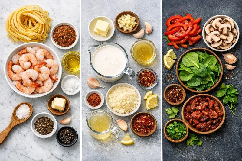 Ingredients Classic Creamy Cajun Shrimp Pasta