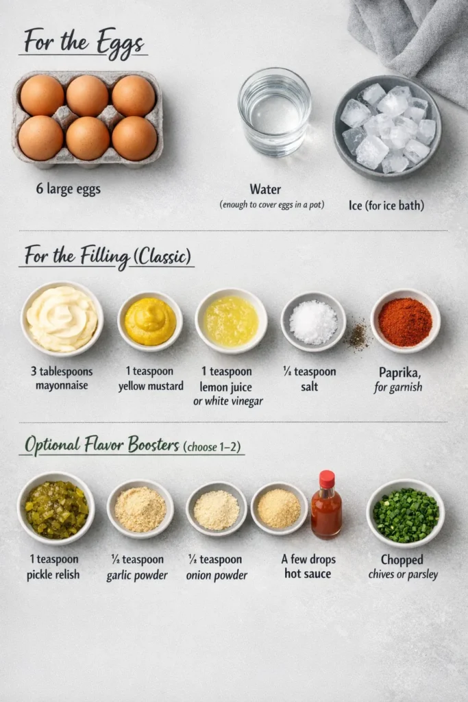 Ingredients Classic Deviled Eggs