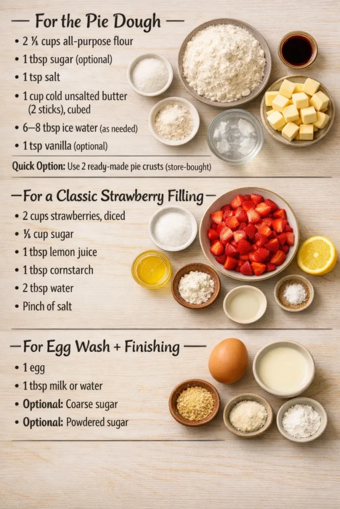 Ingredients Classic Heart Shaped Mini Pies