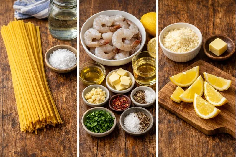 Ingredients Classic Shrimp Scampi Pasta
