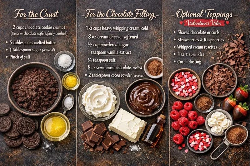 Ingredients No Bake Chocolate