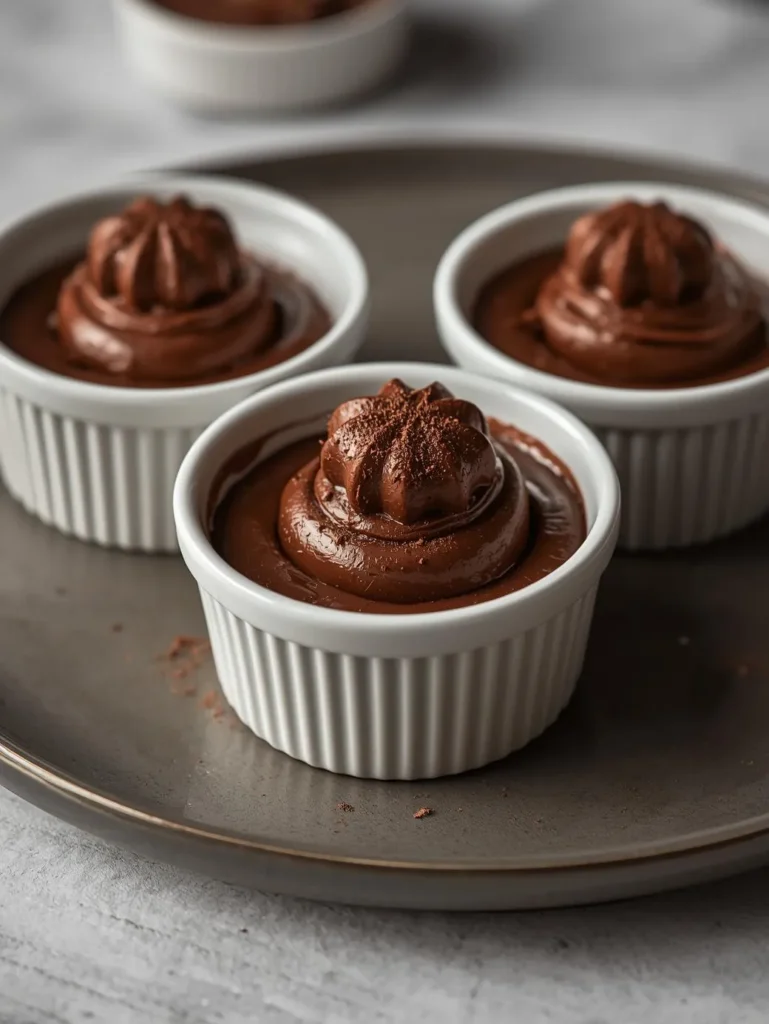 Keto Chocolate Pudding Cups