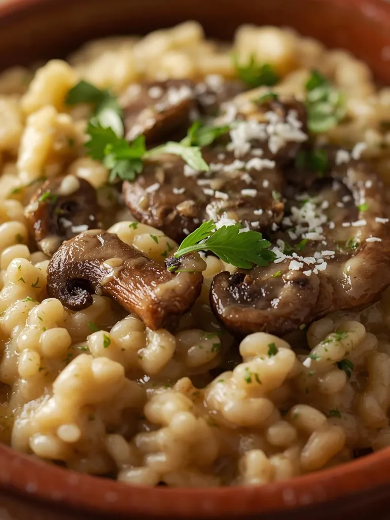 Lemon Herb Mushroom Risotto