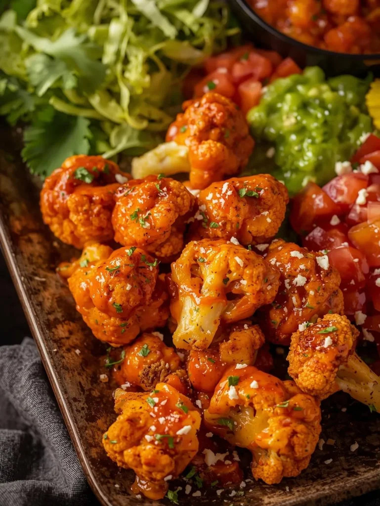 Mexican Inspired Buffalo Cauliflower Taco Night Style