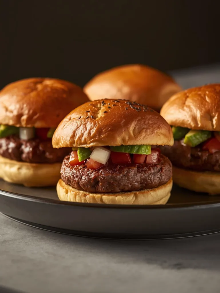 Mexican Style Sliders Burger Sliders
