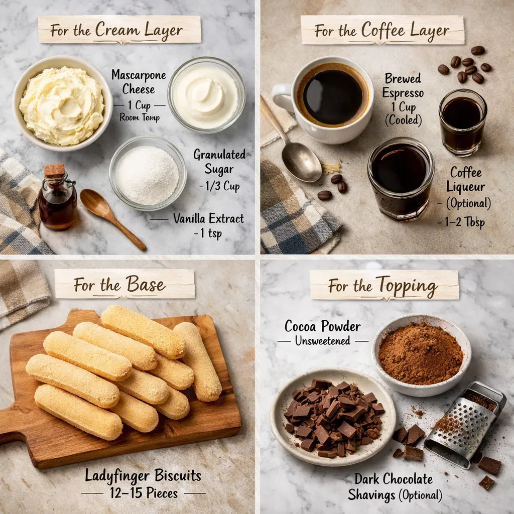 Mini Tiramisu Prep Essentials