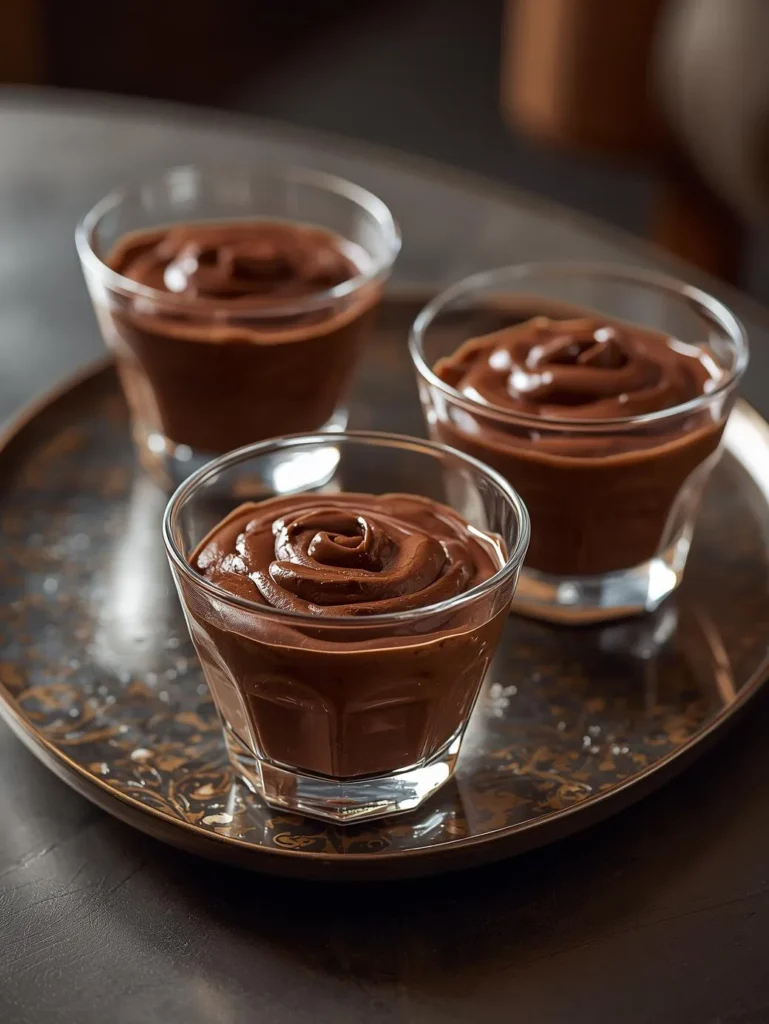 Mocha Chocolate Pudding Cups