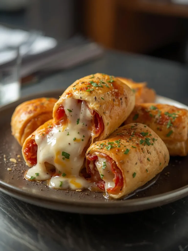 Mozzarella Explosion Rolls Pepperoni Rolls