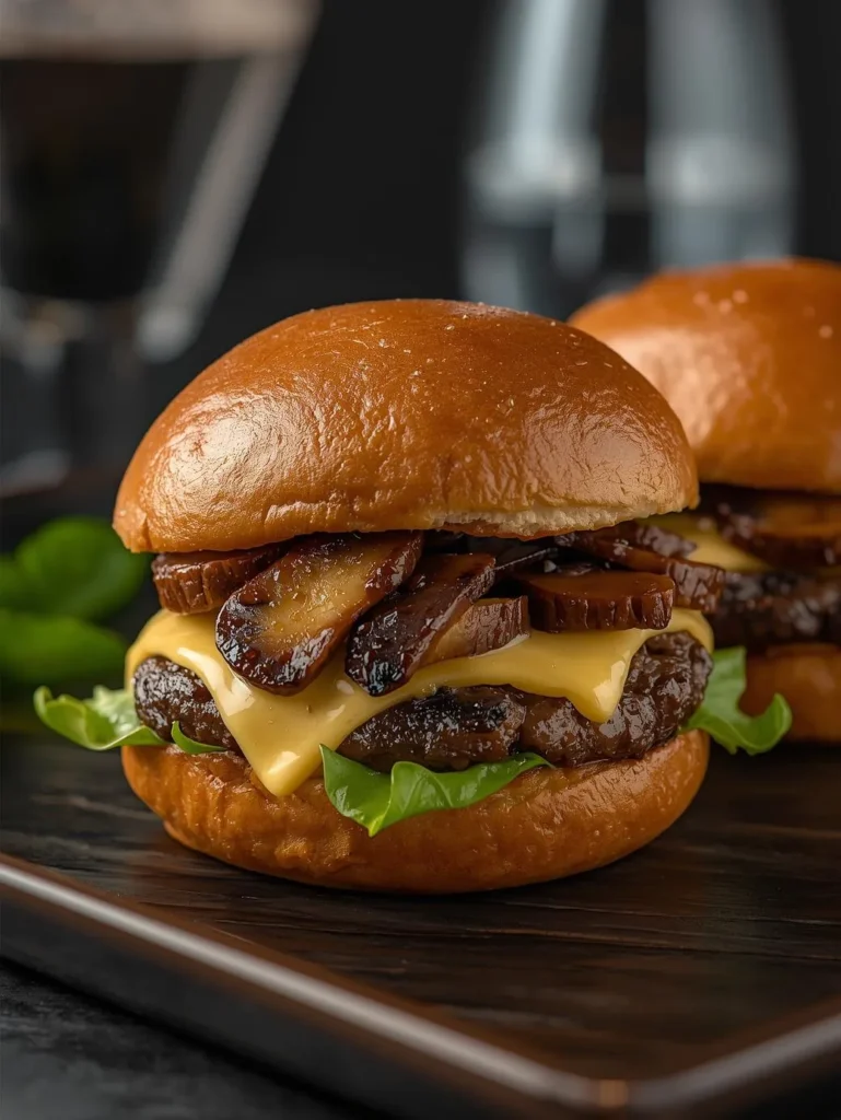 Mushroom Swiss Burger Sliders