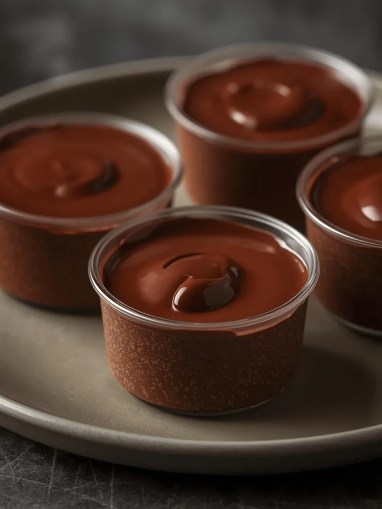Nutella Chocolate Pudding Cups