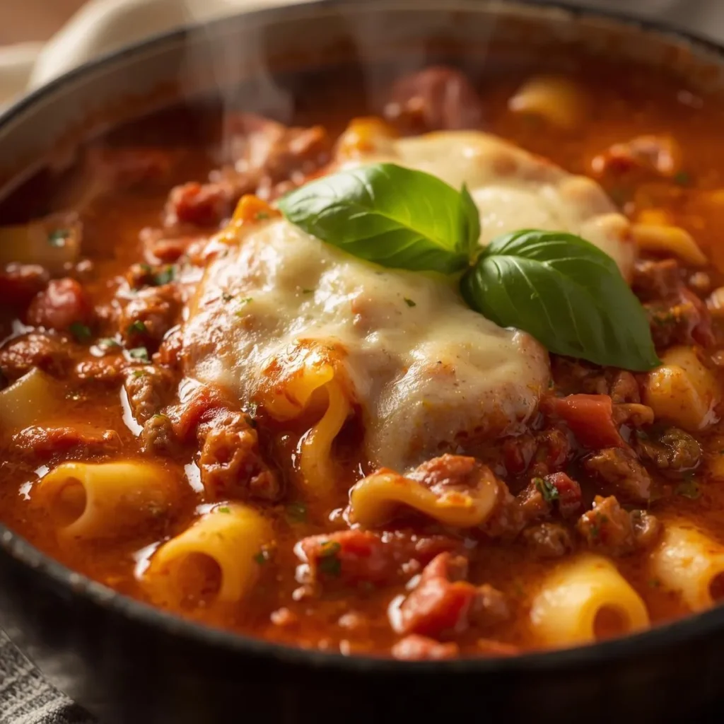 One Pot Lasagna Soup