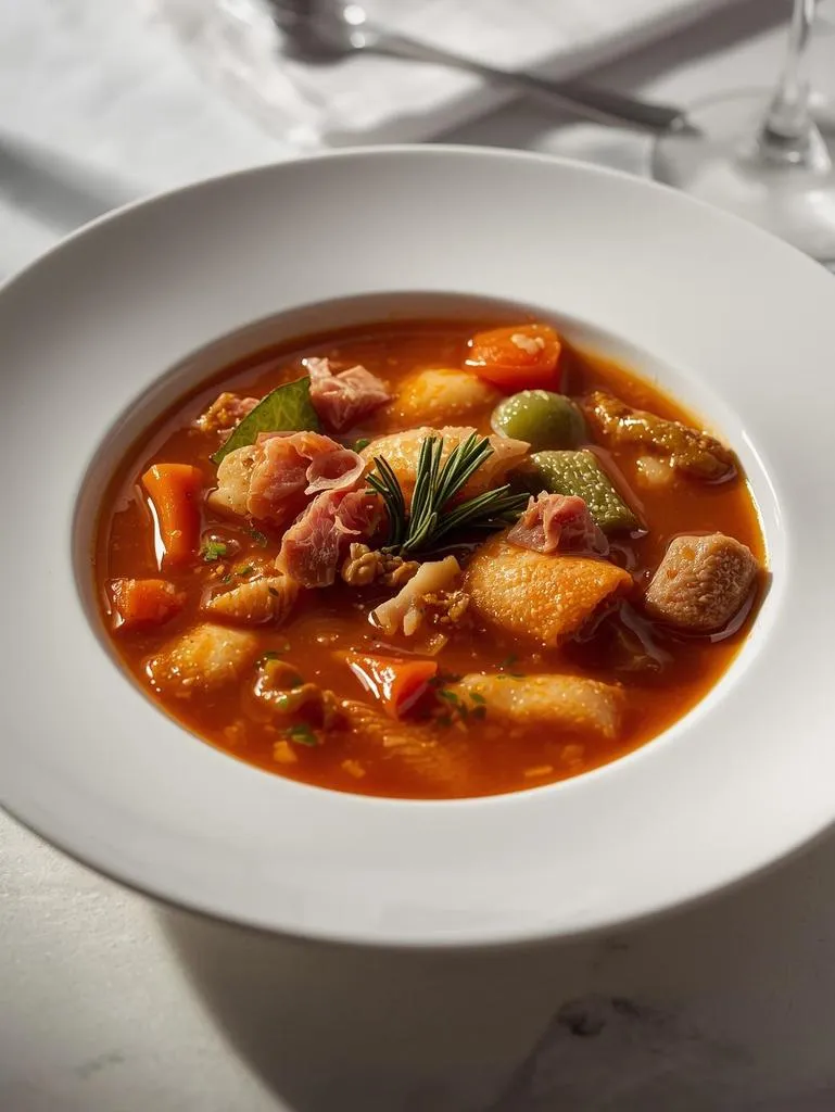 Pancetta Rosemary Nonna Style Italian Minestrone Soup