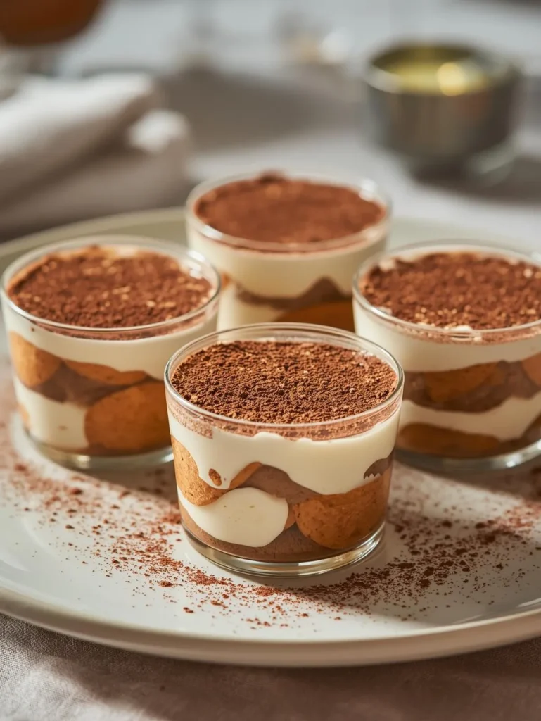 Protein Mini Tiramisu Cups