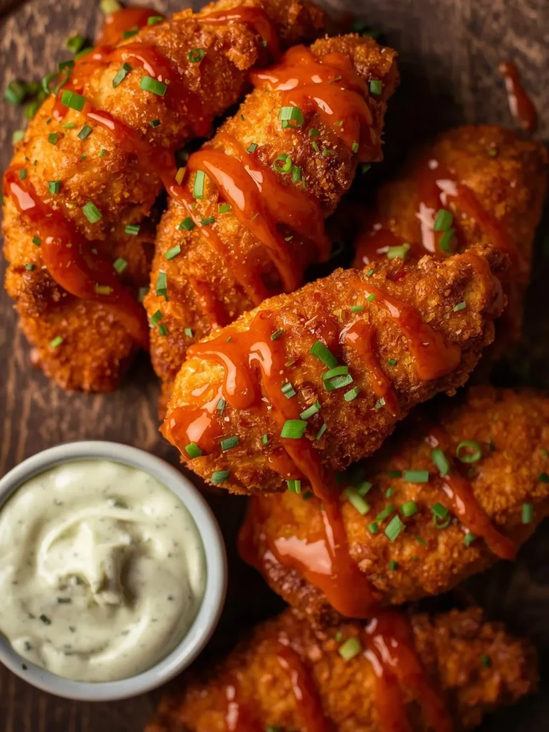 Spicy Buffalo Air Fryer Chicken Tenders
