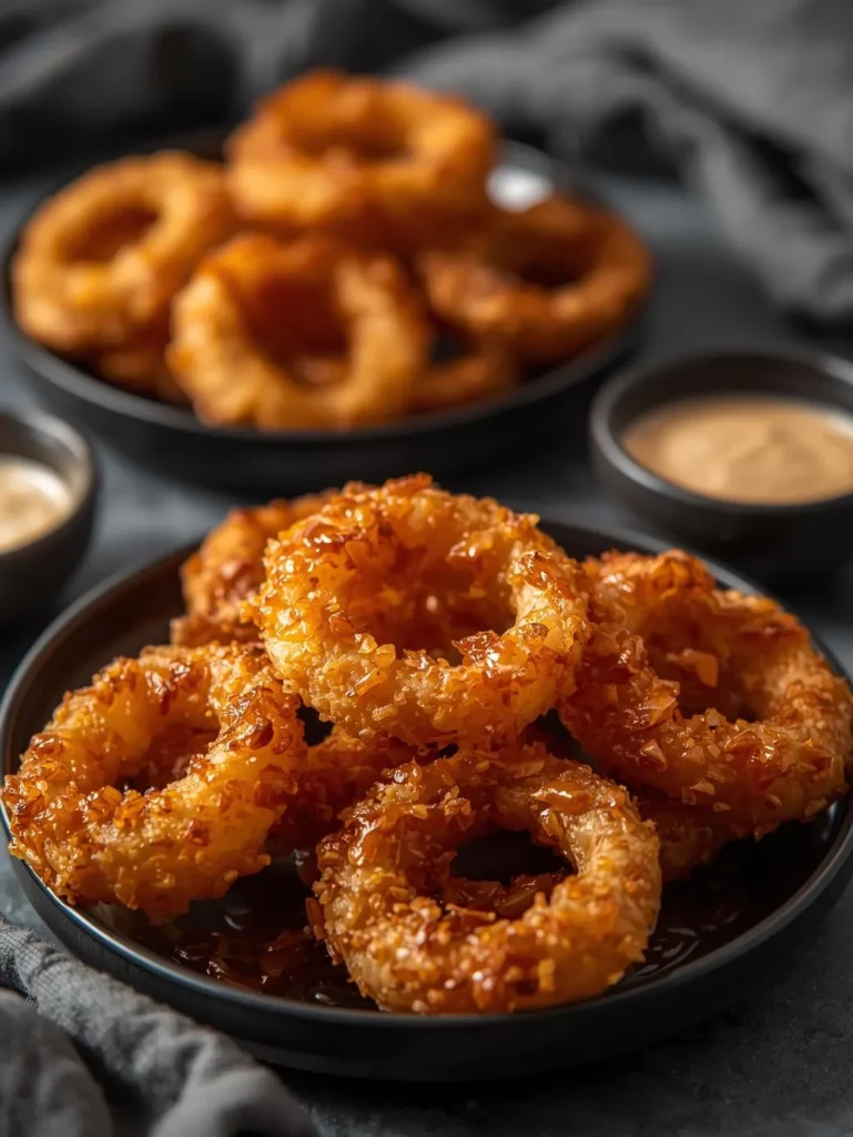 Spicy Cajun Air Fryer Onion Rings