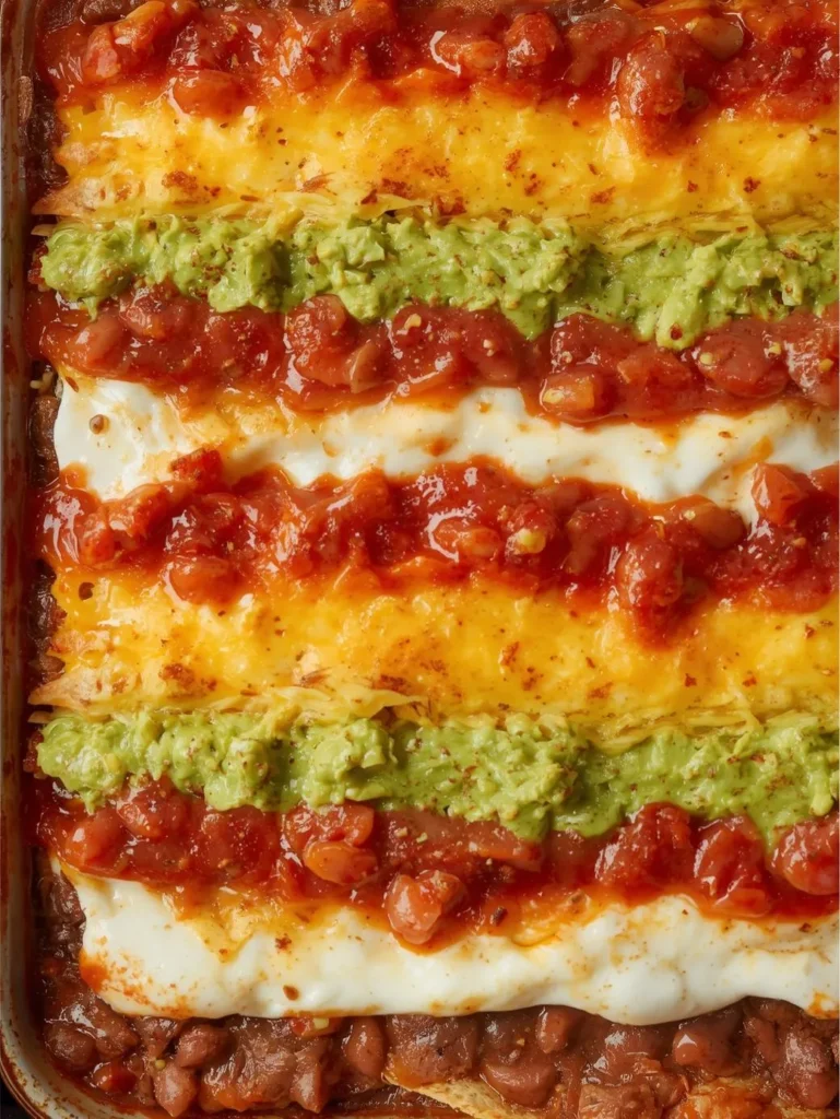 Spicy Hot 7 Layer Dip Baked Option
