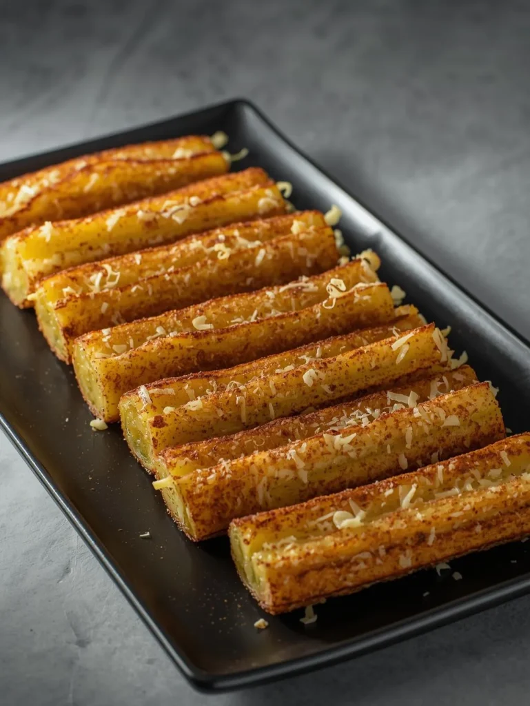Spicy Parmesan Zucchini Fries