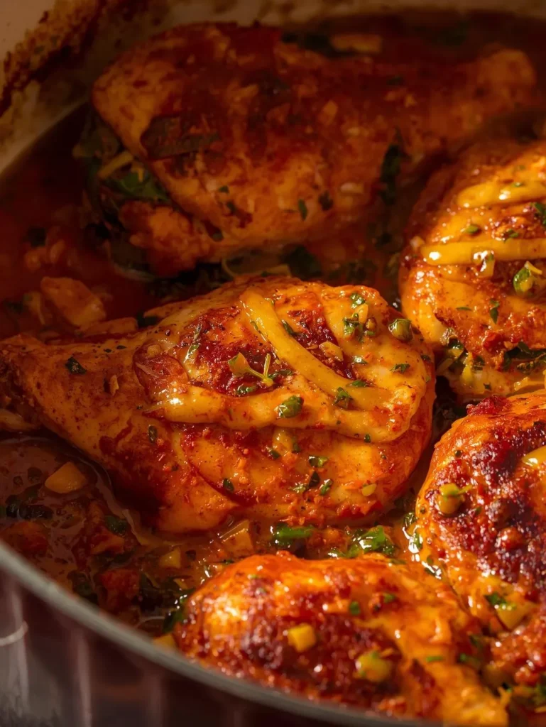 Spicy Pepper Jack Spinach Stuffed Chicken Pieces Cooking On A Pot Vibrant Photography