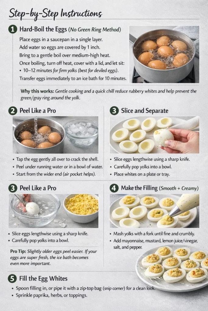 Step By Step Instructions Perfect Deviled Eggs Every Time