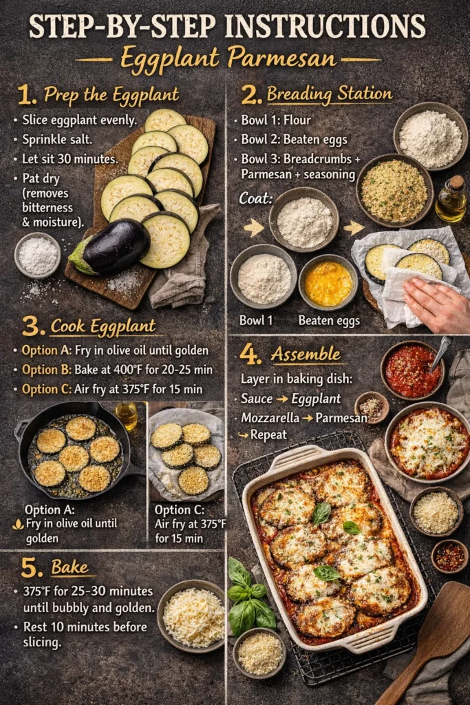Step By Step Eggplant Parmesan Guide