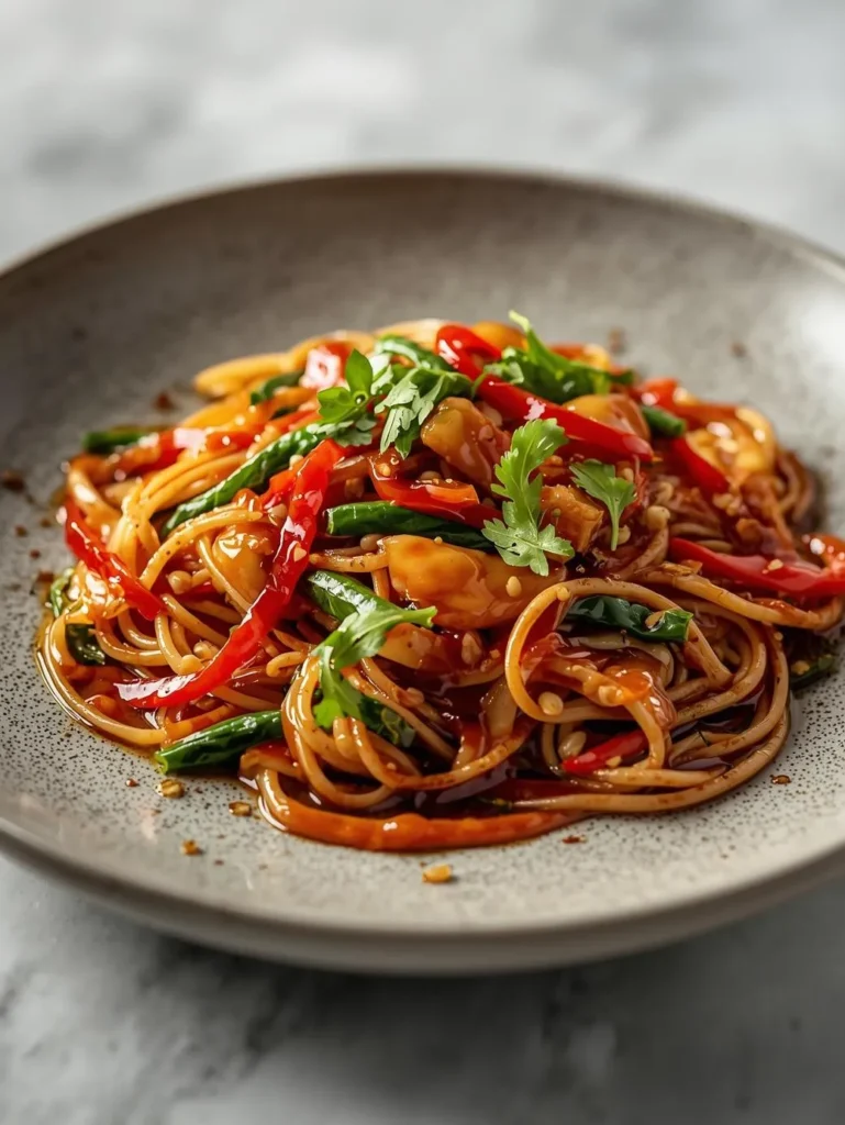 Teriyaki Veggie One Pan Veggie Stir Fry With Noodles