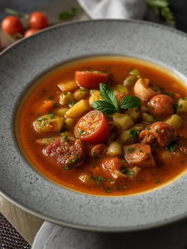 The Pesto Infused Ligurian Variation Italian Minestrone Soup