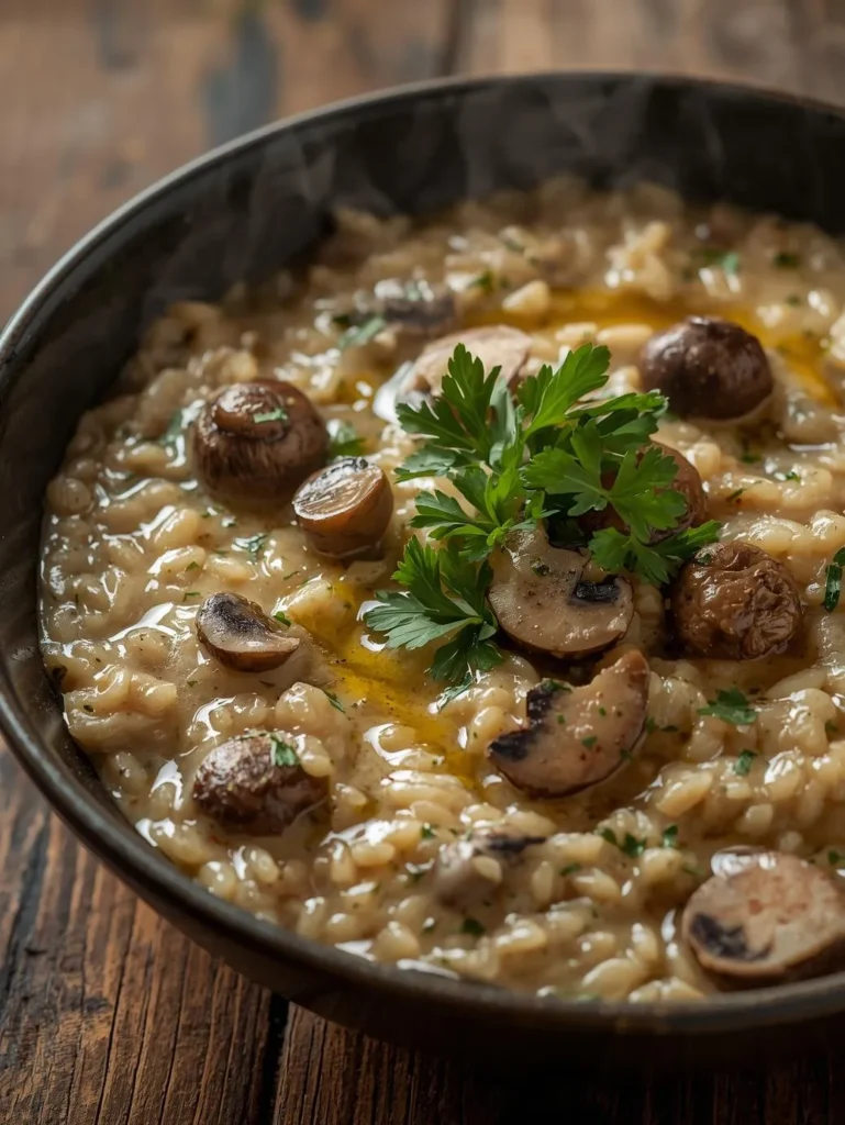 Vegan Mushroom Risotto