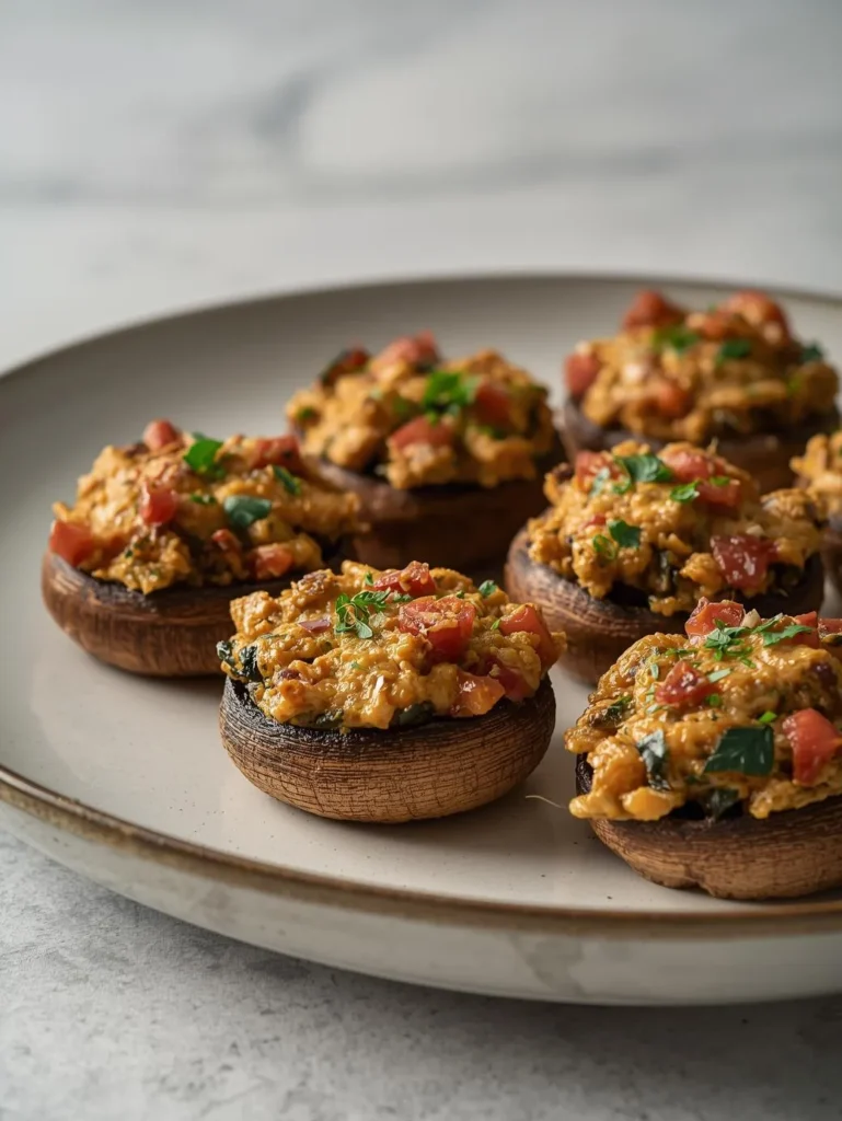 Vegan Stuffed Mushrooms