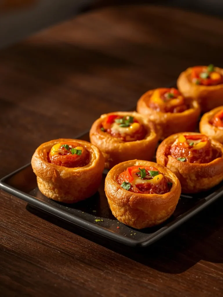 Veggie Pepperoni Pizza Rolls