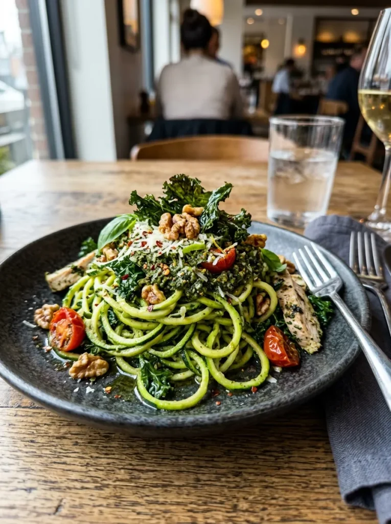 10 Low Carb Zucchini Noodle Pesto With Kale Power