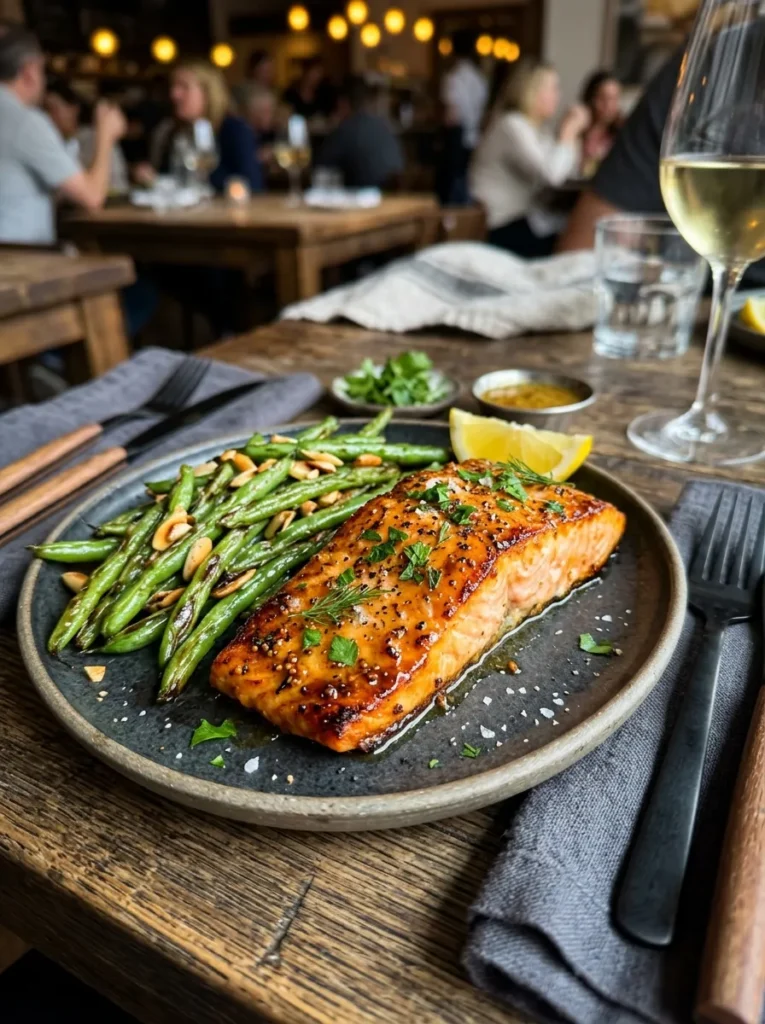 15 Minute Sheet Pan Dinners Honey Mustard Salmon Green Beans