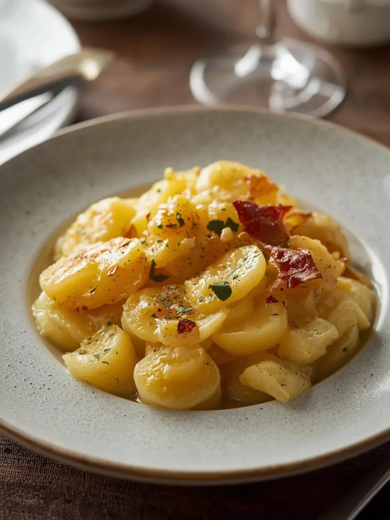 2 Ultra Decadent Boursin Gruyere Scalloped Potatoes