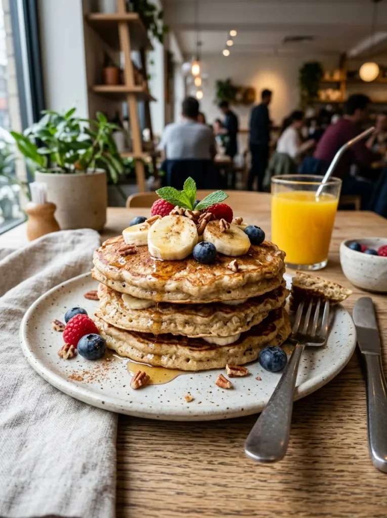 5 Ingredient Healthy Breakfasts With Banana Oat Pancakes