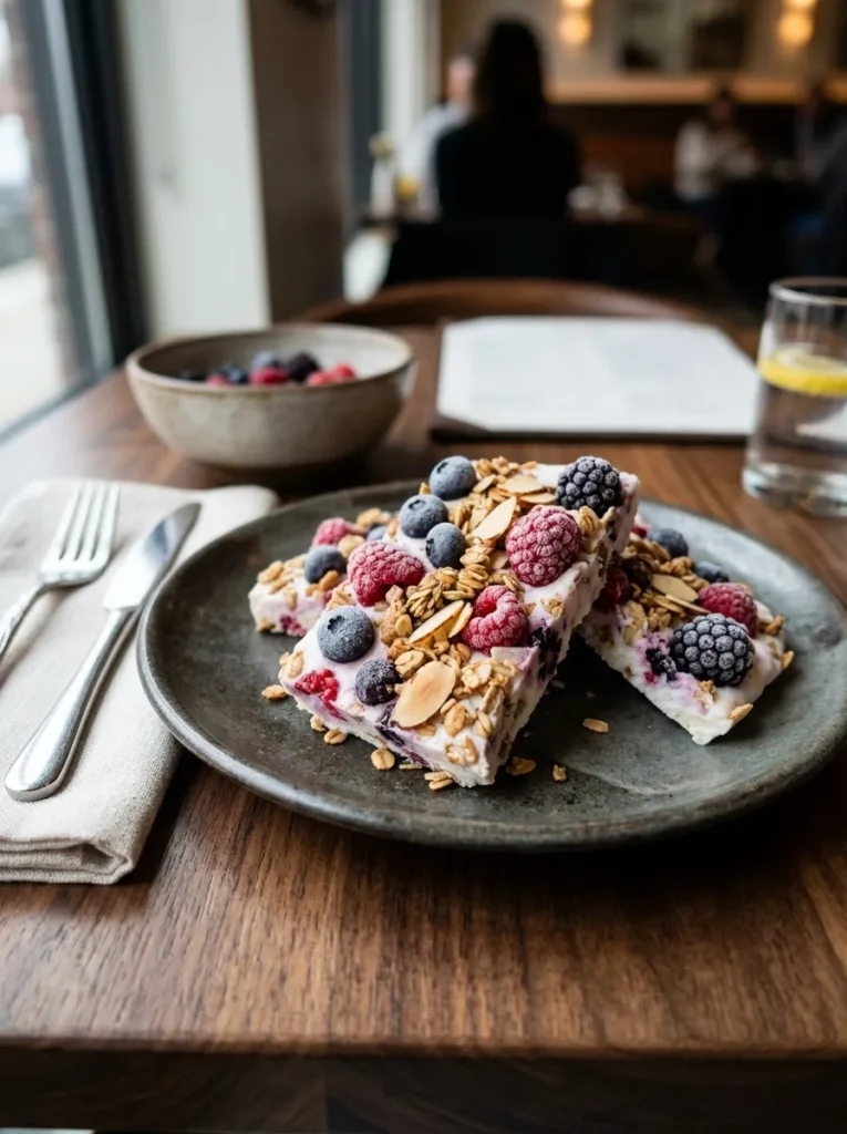 5 Ingredient Healthy Breakfasts With Berry Greek Yogurt Bark