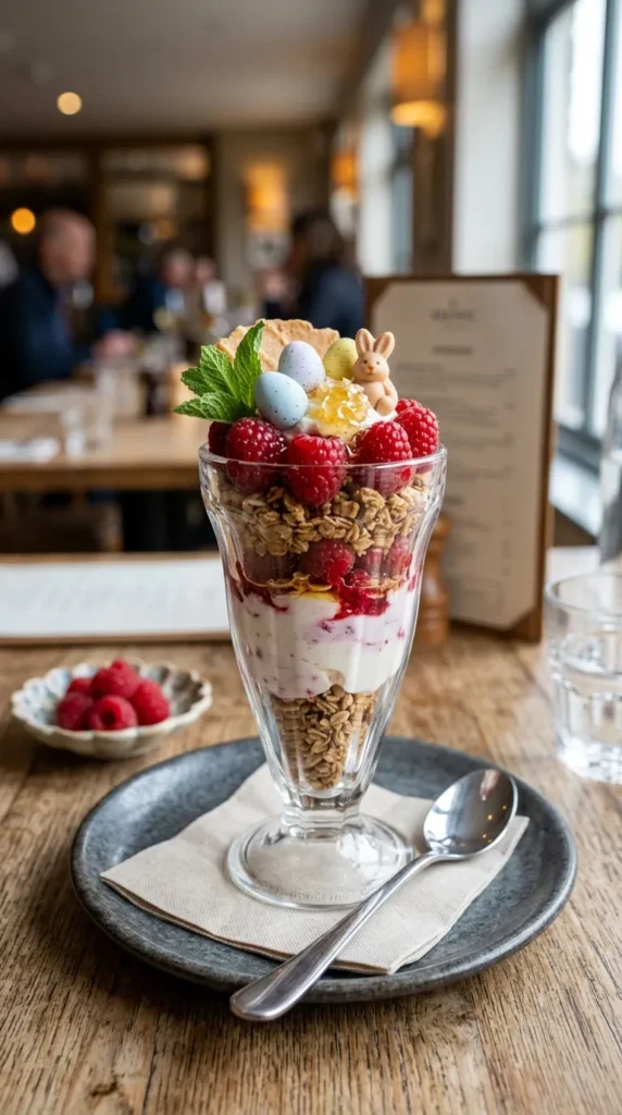 7  Easter Raspberry Honey Parfait