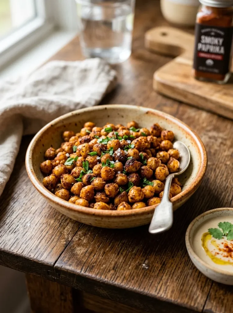 9 Healthy Spring Picnic Food Roasted Smoky Chickpeas