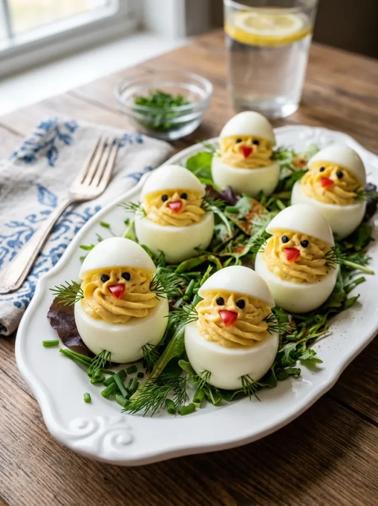 Aesthetic Easter Brunch Variation Keto Deviled Egg Chicks Best Aesthetic Easter Brunch Table Ideas