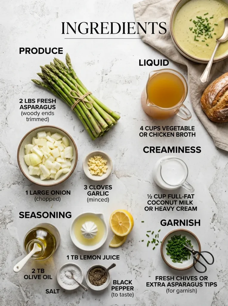 Easy Creamy Asparagus Soup Recipe Easy Creamy Asparagus Soup Recipe