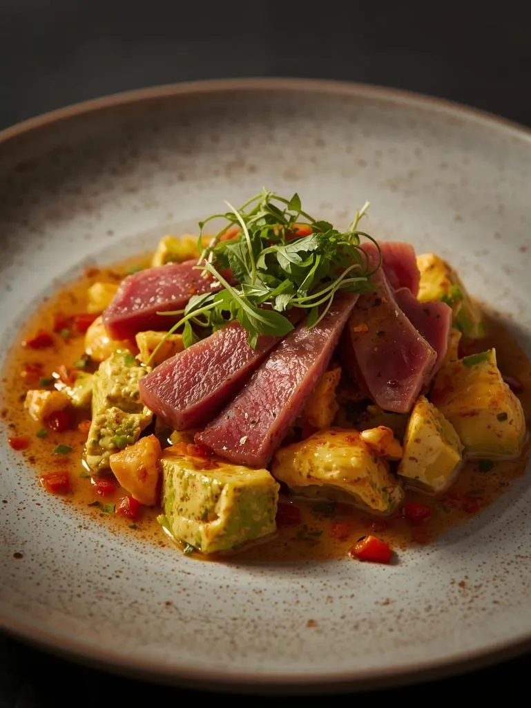 Avocado  Cream  Spicy Tuna