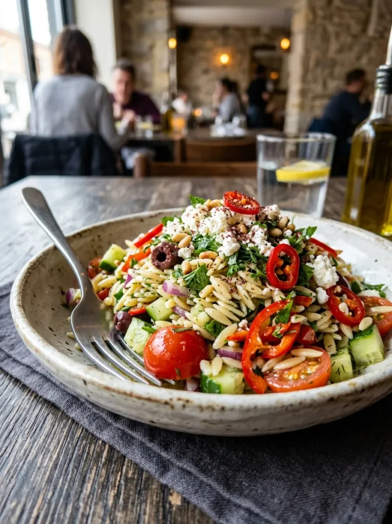 Best Authentic Mediterranean Orzo Salad With Spicy Pepper