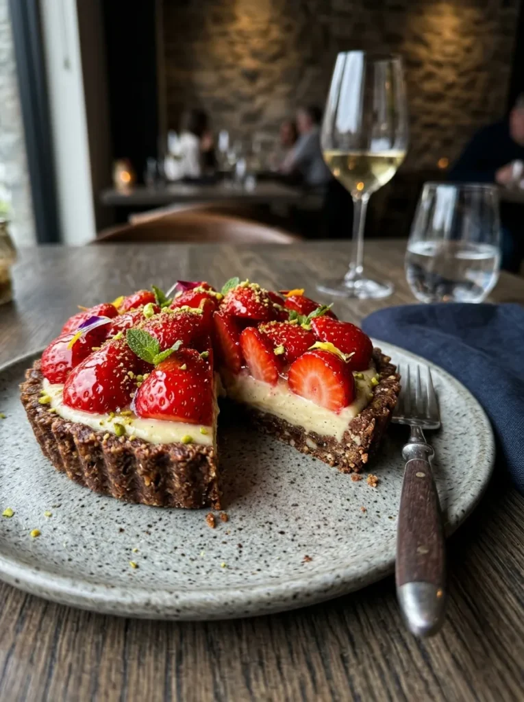 Best Gluten Free Strawberry Tart With No Bake Date Crust